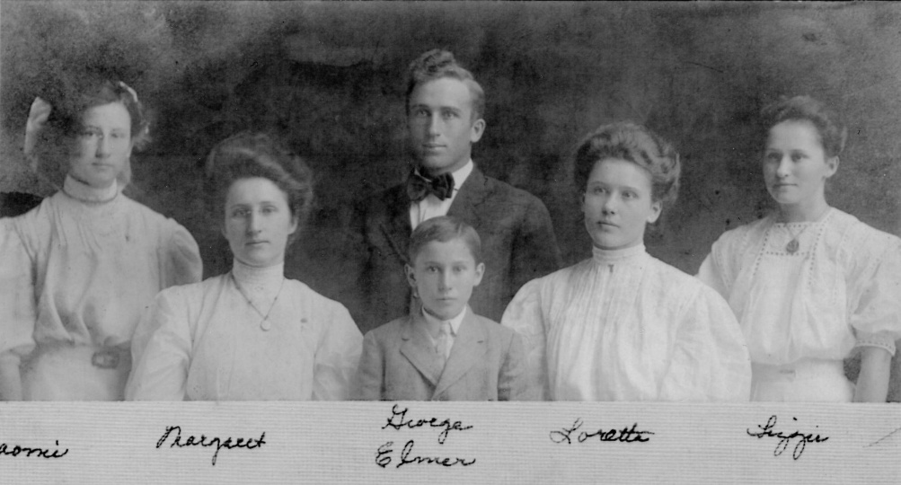 George and Caroline (Burkle) Rowe Family